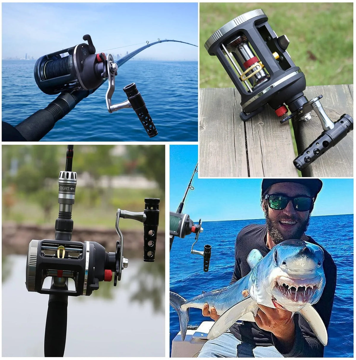 14+1BB Level Wind Trolling Fishing Reel D59607