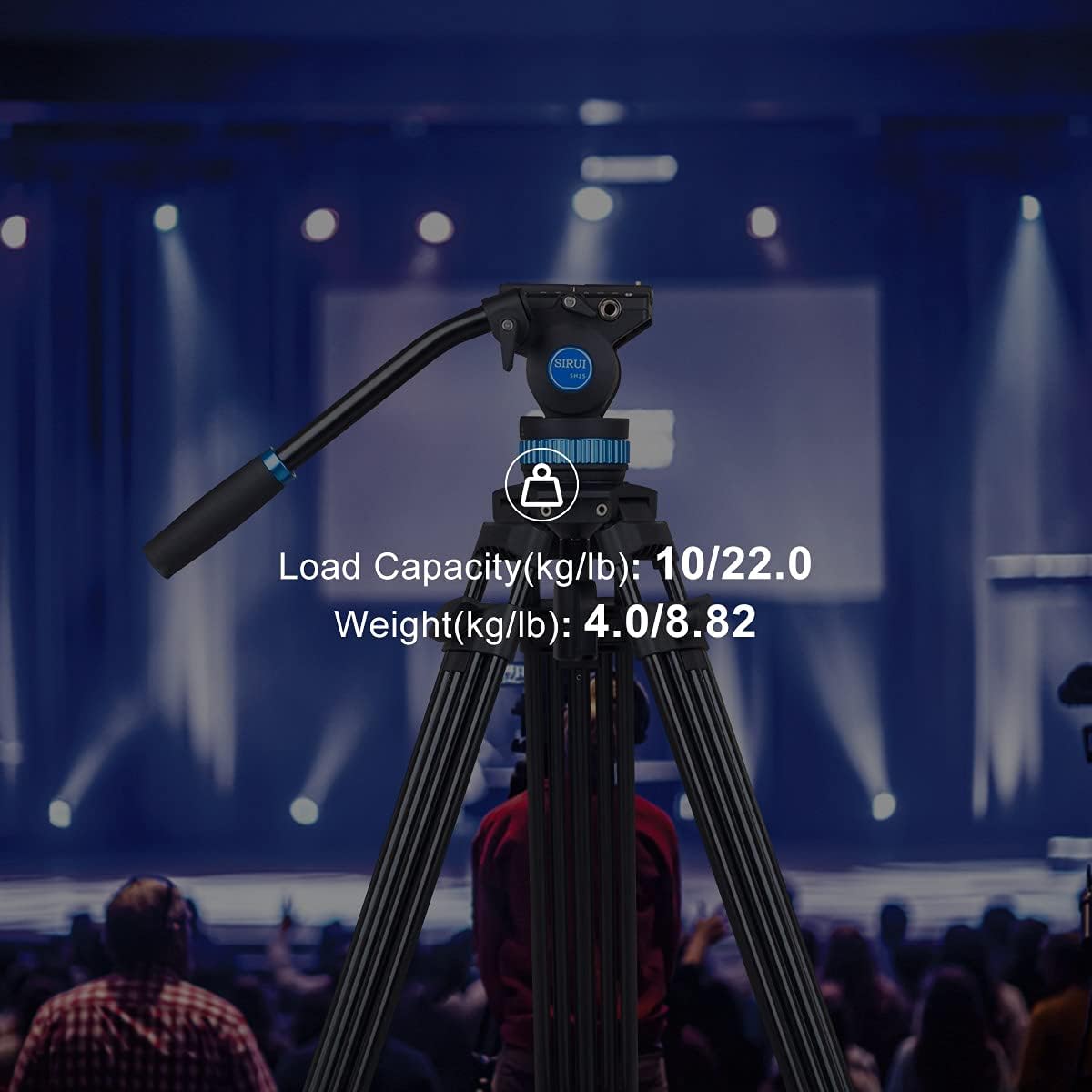 Heavy Duty Video Tripod with Fluid Head H46714