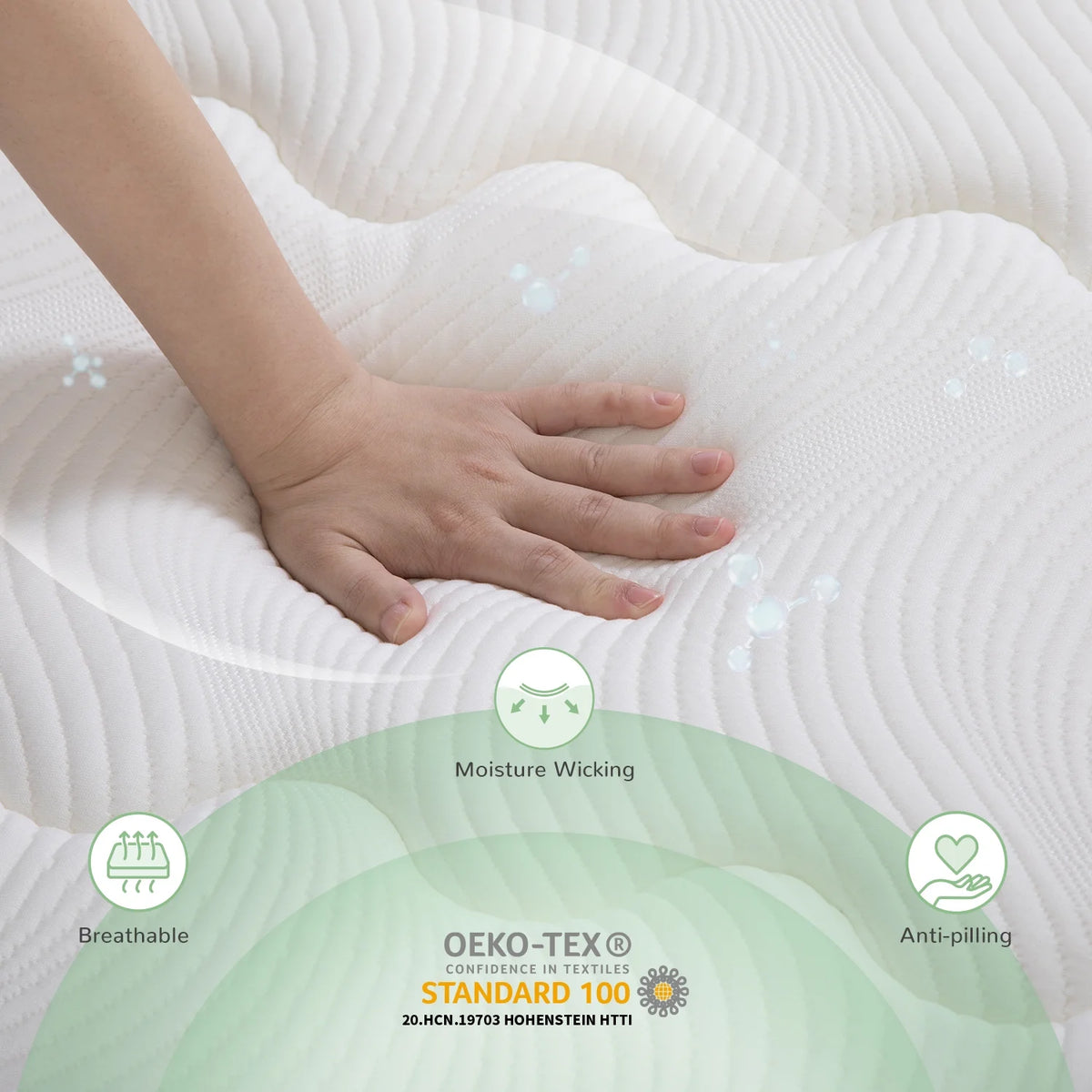 10 Memory Foam Pocket Spring Hybrid Mattress R5713