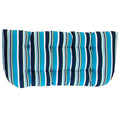 Blue Stripe Wicker Loveseat Cushion S4150