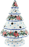 Red Wreath Christmas Tree Luminary C24490