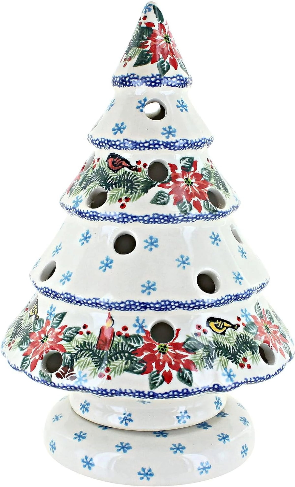 Red Wreath Christmas Tree Luminary C24490