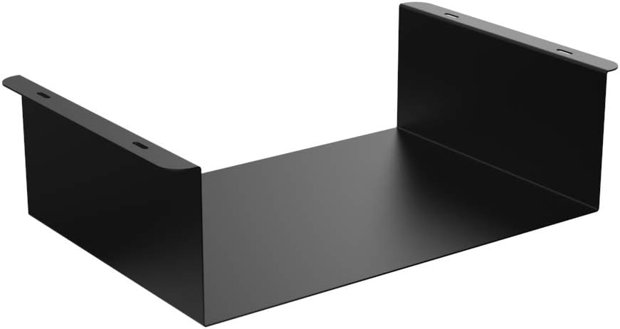Black Steel Under Desk PC Mount Pack of 2 M161