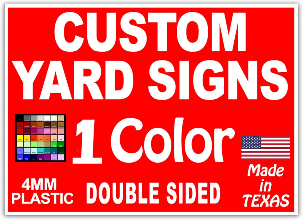 12x18" Double Sided Yard Signs P6229