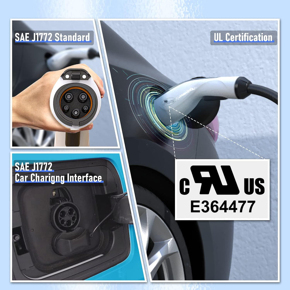 Portable Level 1 EV Charger (110V, 16A, 25ft) N783291