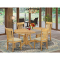 5 Piece Wood Dining Set with Cushion Seat F7195