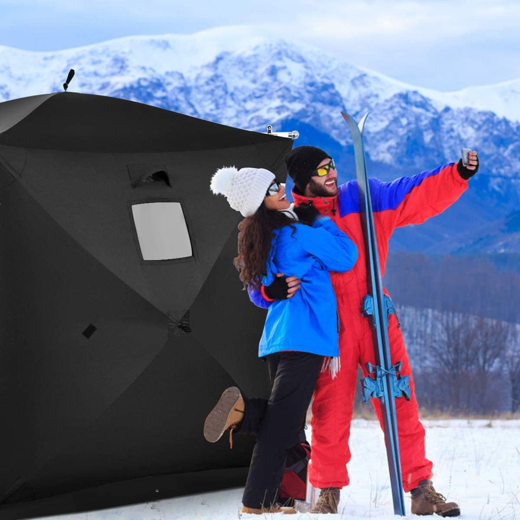 2-3 Person Pop-up Ice Fishing Shelter with Carrier Bag Y9615