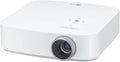 Open Box 100” Portable FHD LED Smart TV Projector - White N2112