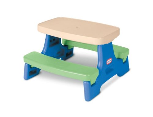 Multi Color Picnic Table with Umbrella Z639