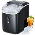 Nugget Ice Maker Countertop with Self-Cleaning Function, 33lbs/24H Chewable Ice, Black E1405
