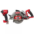 18-Volt Brushless Cordless 1/4 in. Hex Impact Driver and 7-1/4 in. Circular Saw D342965
