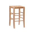 Natural and Rush Seat Backless Counter Stool (Set of 2) X559