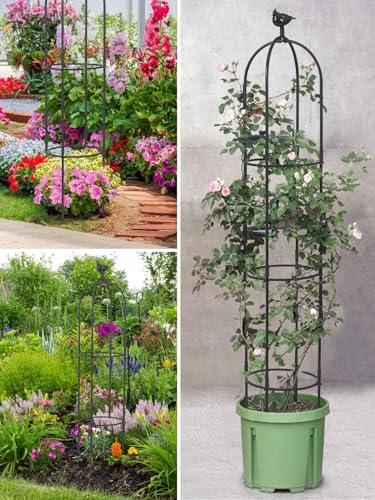 White Rustproof Metal Garden Trellis N438