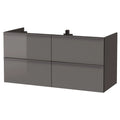 High Gloss Gray 4 Drawer Sink Cabinet Y2071