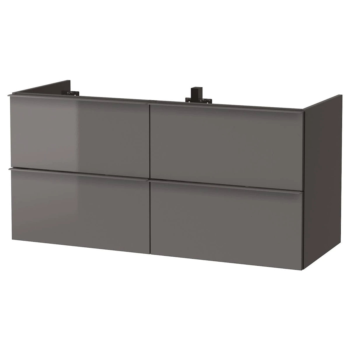 High Gloss Gray 4 Drawer Sink Cabinet Y2071