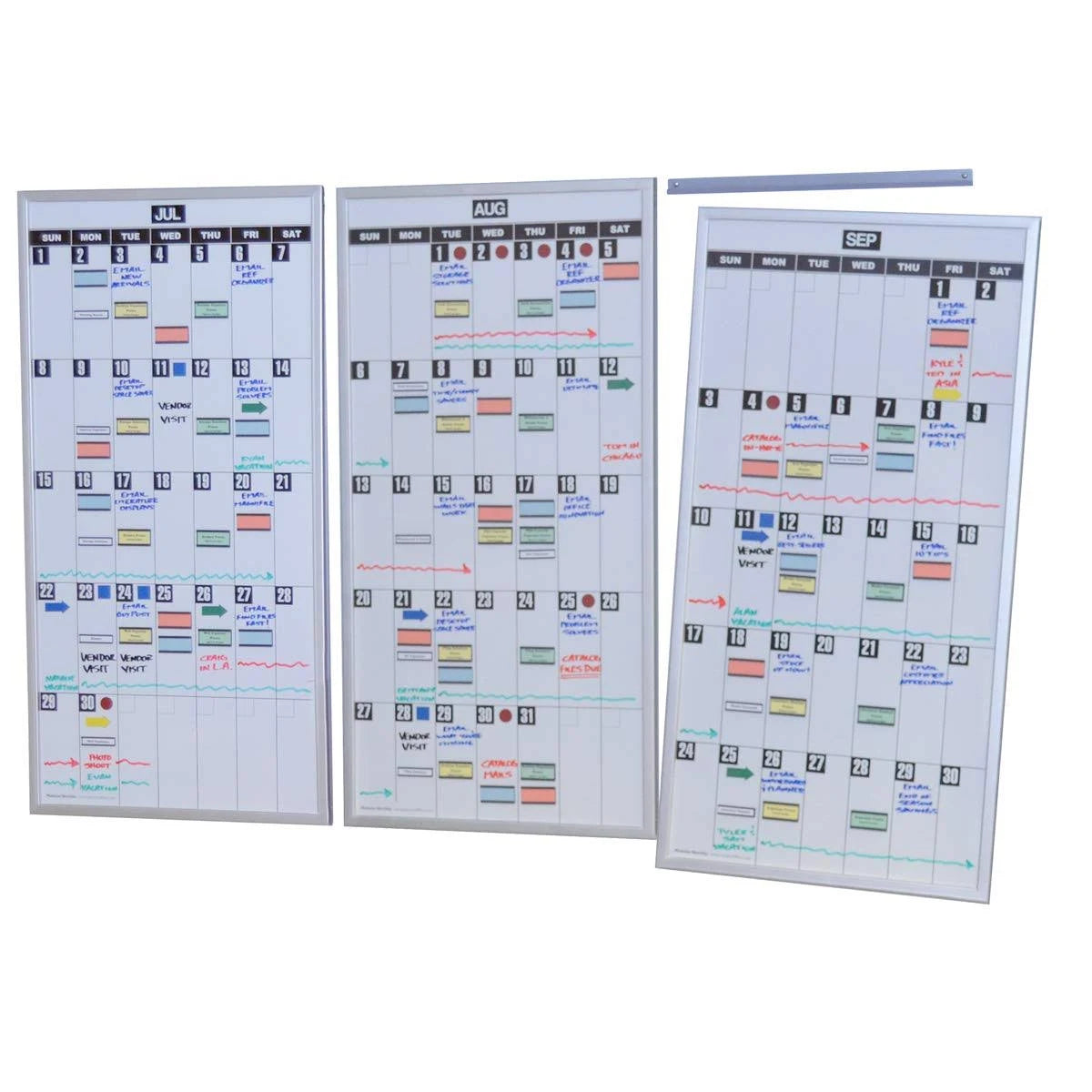 Magnetic Dry-Erase Whiteboard Set of 3 J817