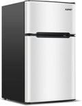 Compact 3.2 Cu.Ft Double Door Stainless Steel Refrigerator G7657
