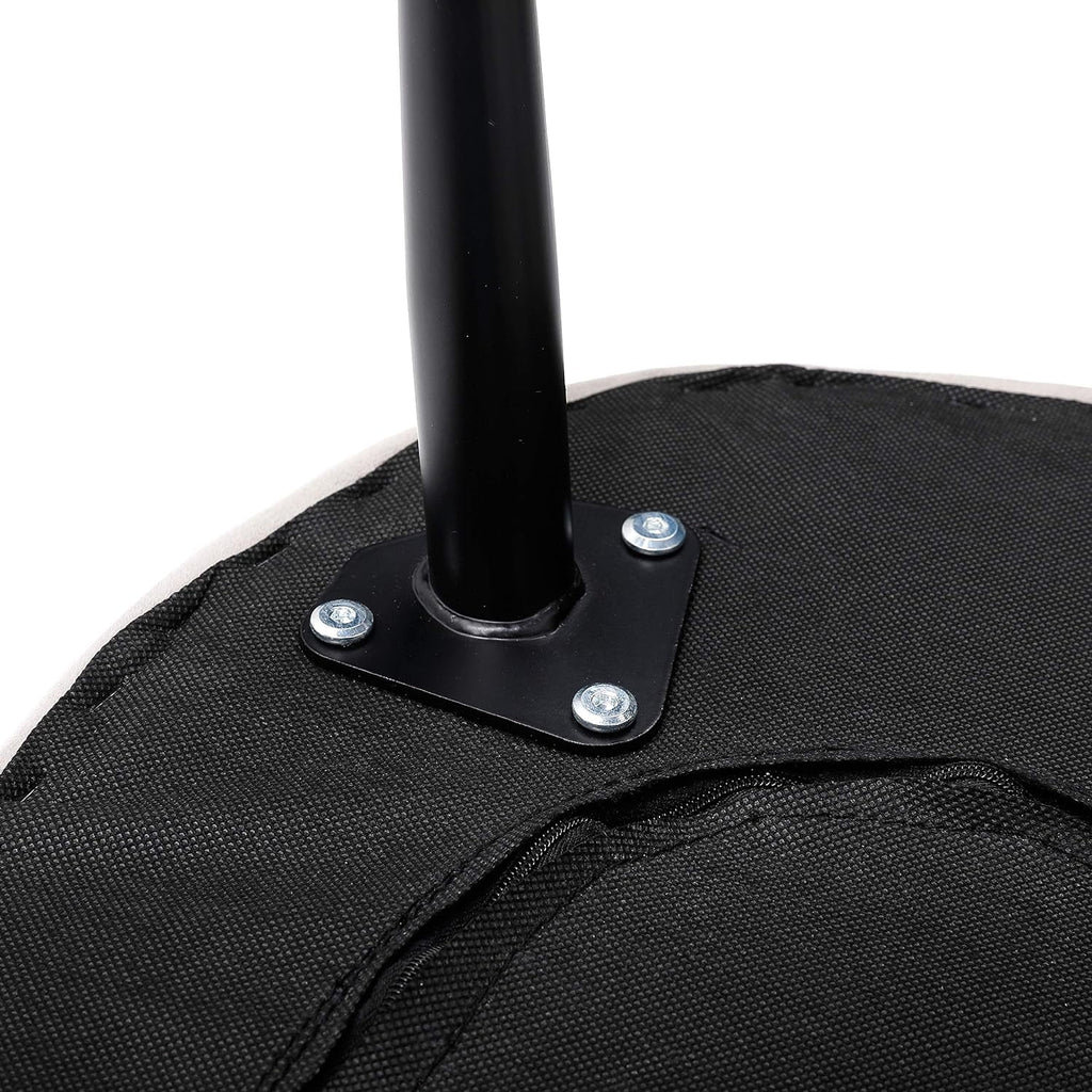 Grey Velvet Ottoman Foot Stool with Steel Legs A849