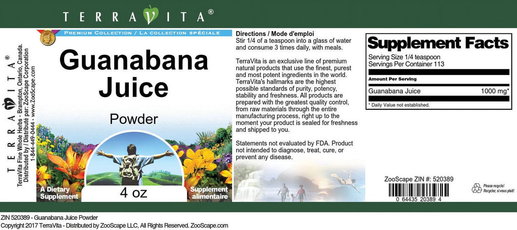 Guanabana Juice Powder 4 oz N63572