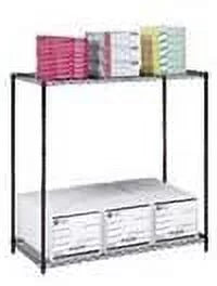 2 Tier Black Shelving Unit L61622