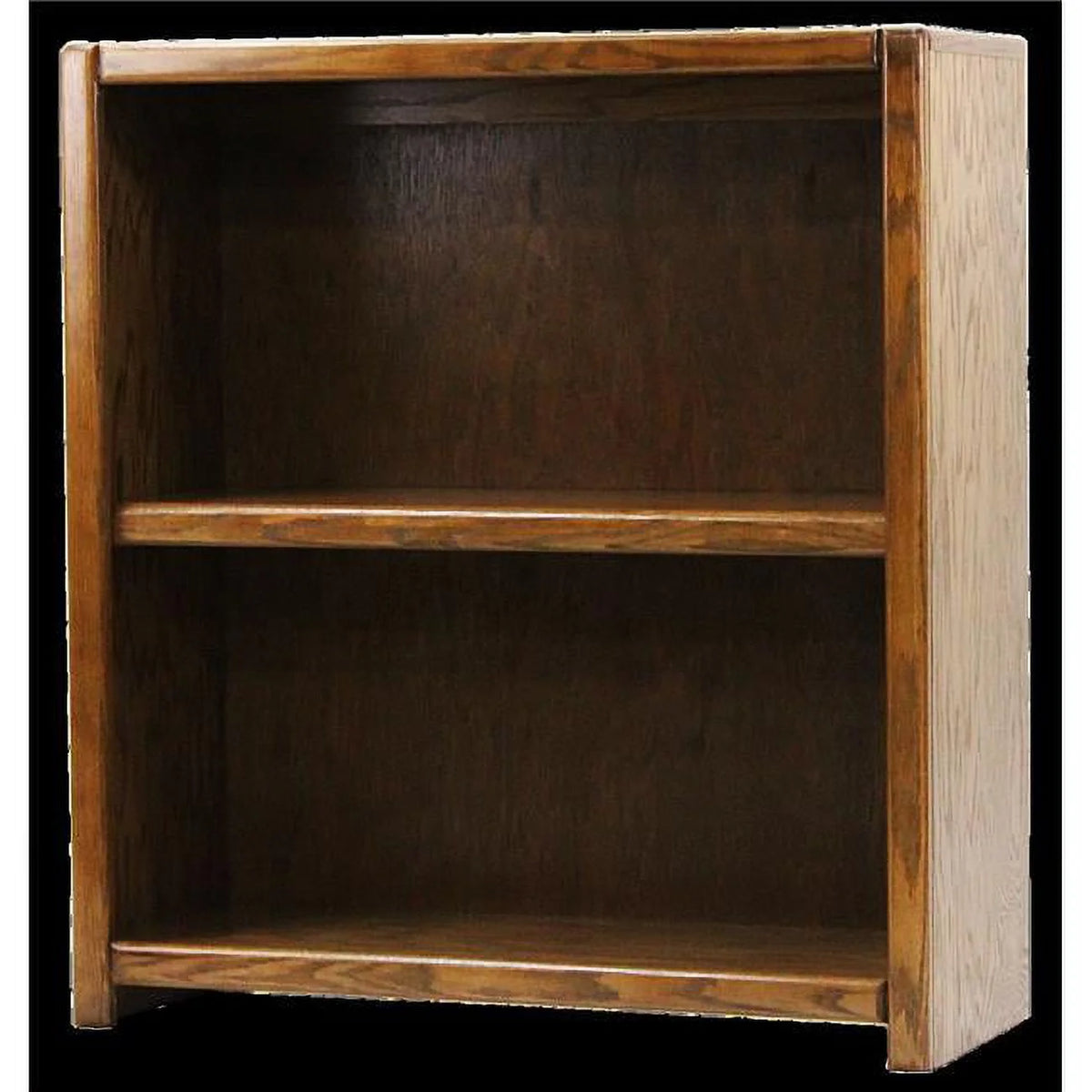 Oak Bookcase with 1 Adjustable Wood Shelf D8207