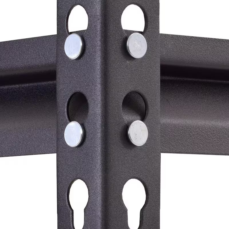 4-Tier Heavy Duty Steel Shelving Unit in Black L88243