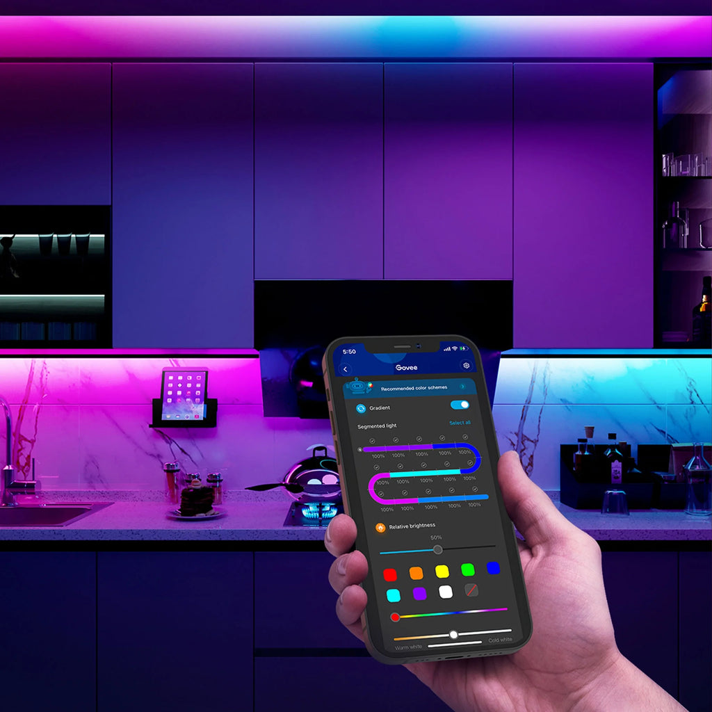 9.8ft Wi-Fi RGBIC LED Strip Light A44941