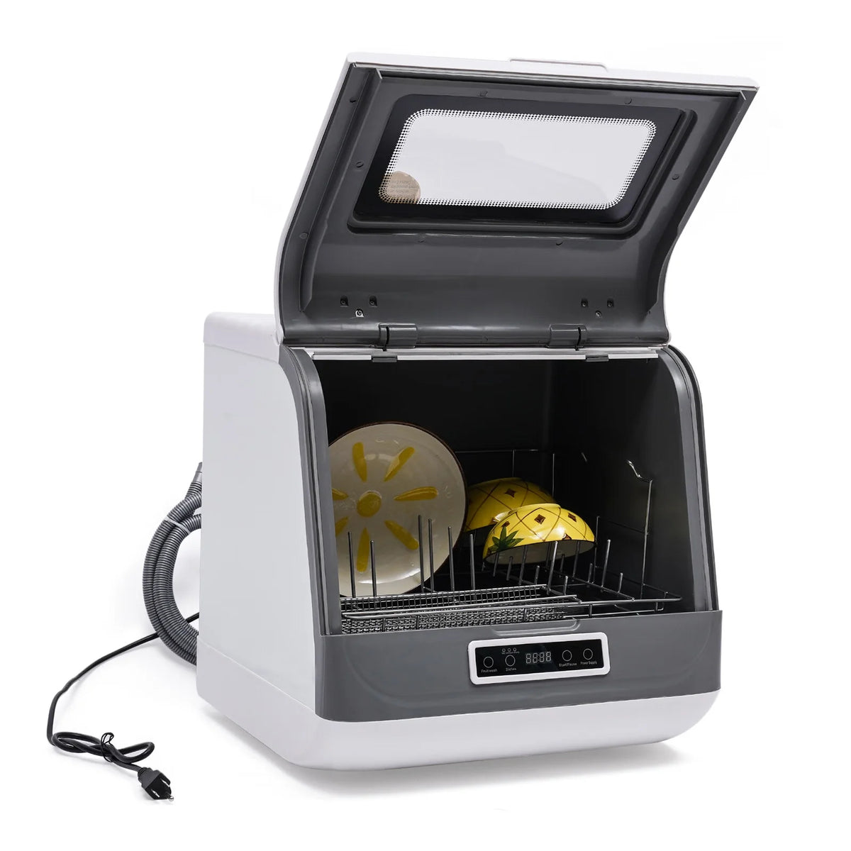 8L Portable Countertop Dishwasher 1200W 3 Washing Programs O502616