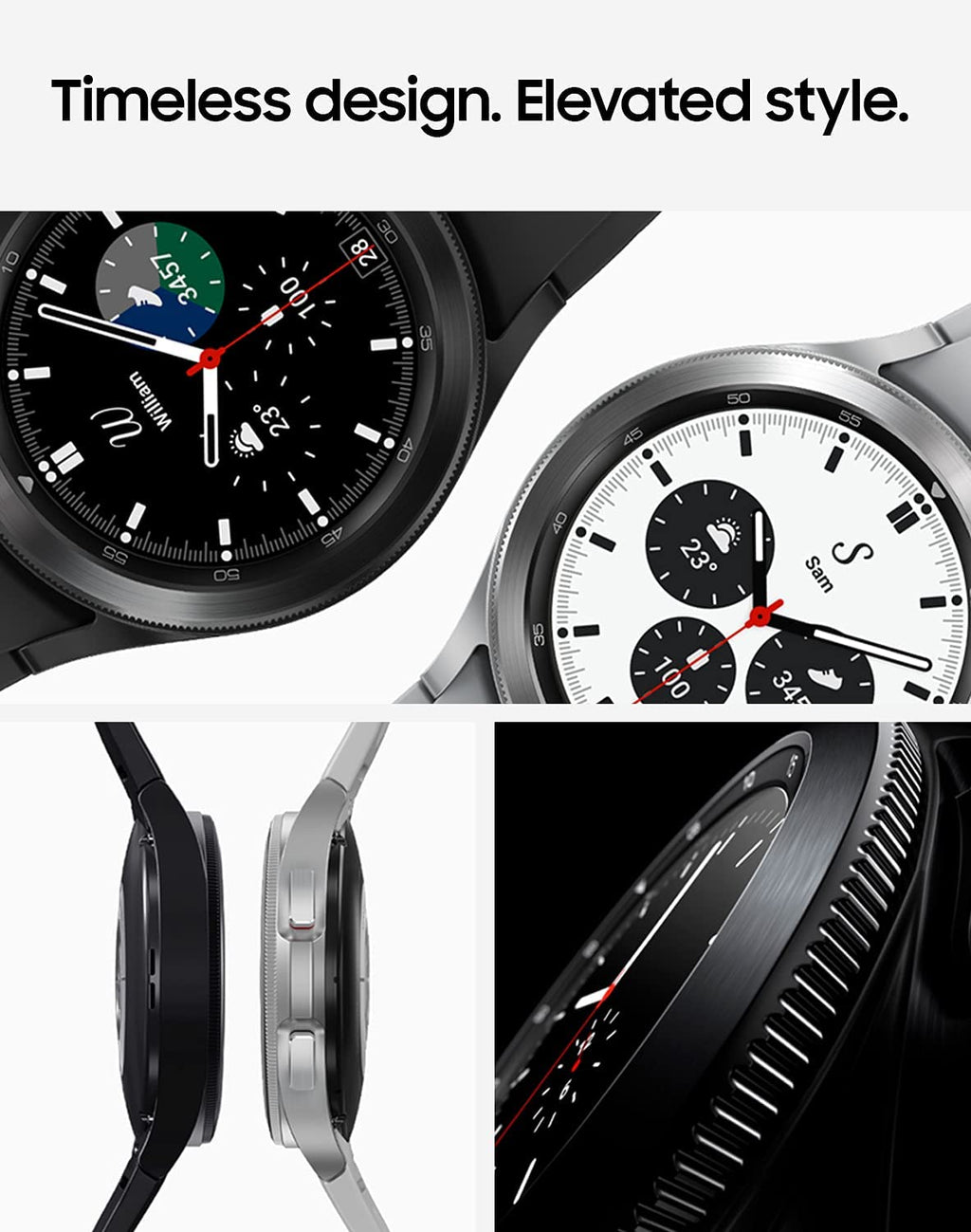 Refurbished SAMSUNG GALAXY WATCH 4 CLASSIC 46MM BLACK O33372
