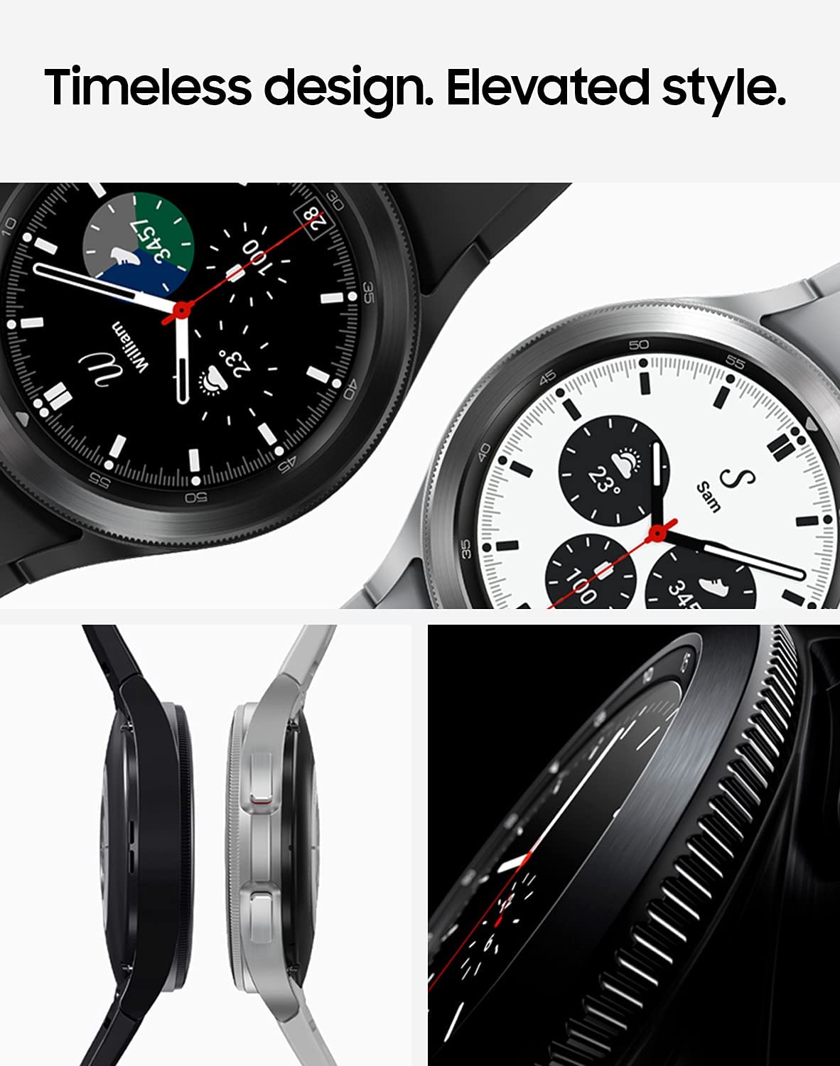 Refurbished SAMSUNG GALAXY WATCH 4 CLASSIC 46MM BLACK O33372