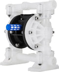 1/2 inch Air-Operated Double Diaphragm Pump 7GPM Max Flow Pneumatic Nitrile 100PSI A467