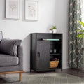 Black 2 Door Accent Cabinet A600744