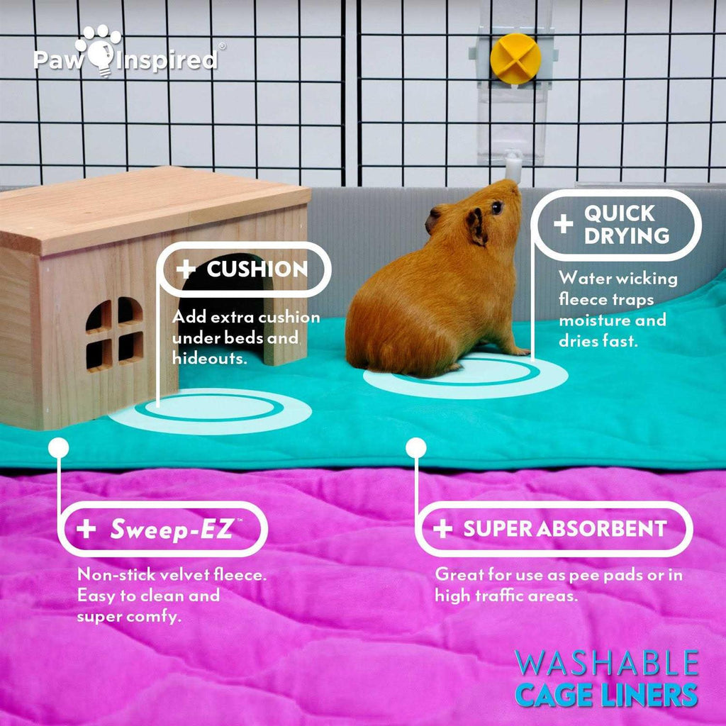 Washable Fleece Guinea Pig Cage Liners & Bedding A71543