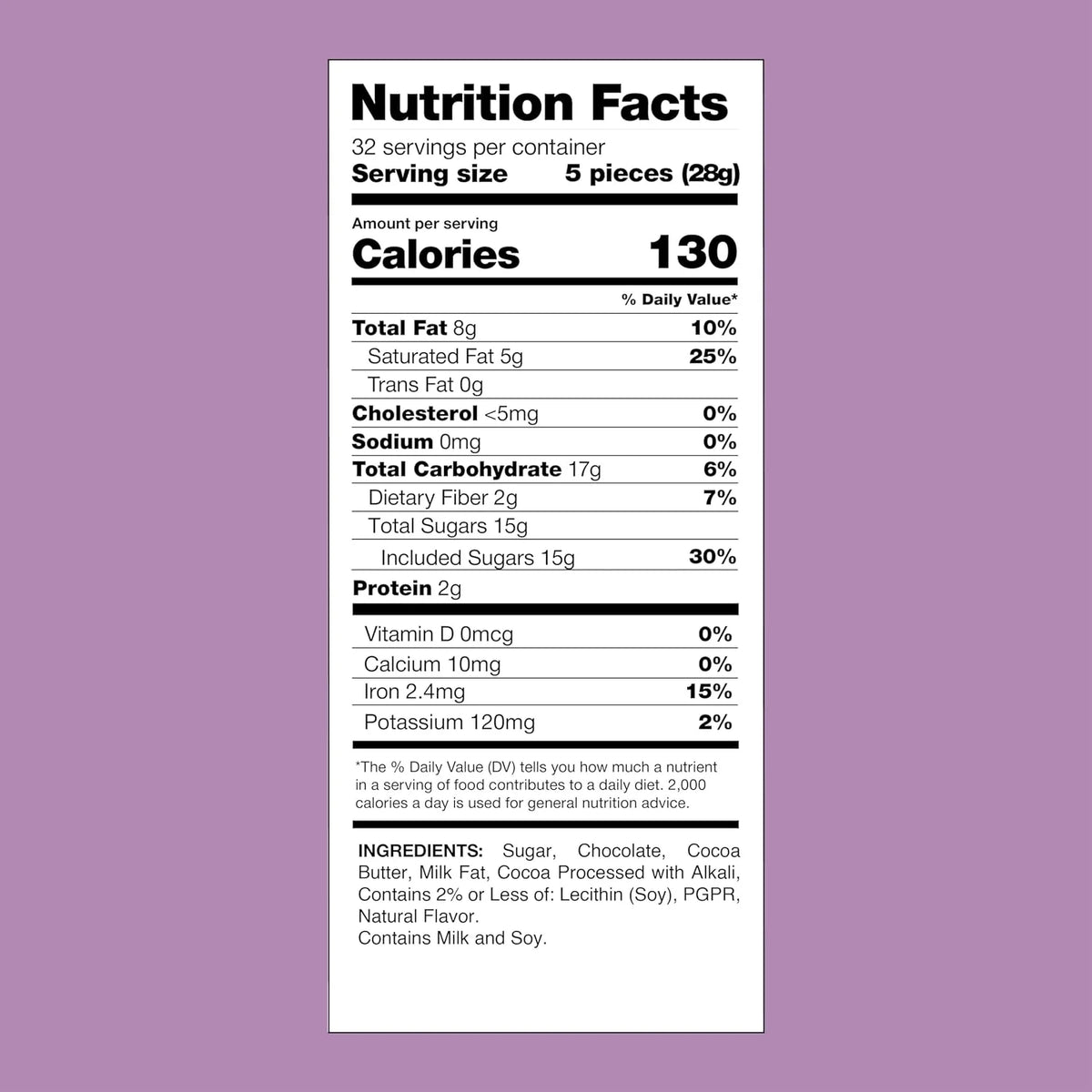 Purple Foil Chocolate Mini Eggs Candy, 2 Pounds R3437