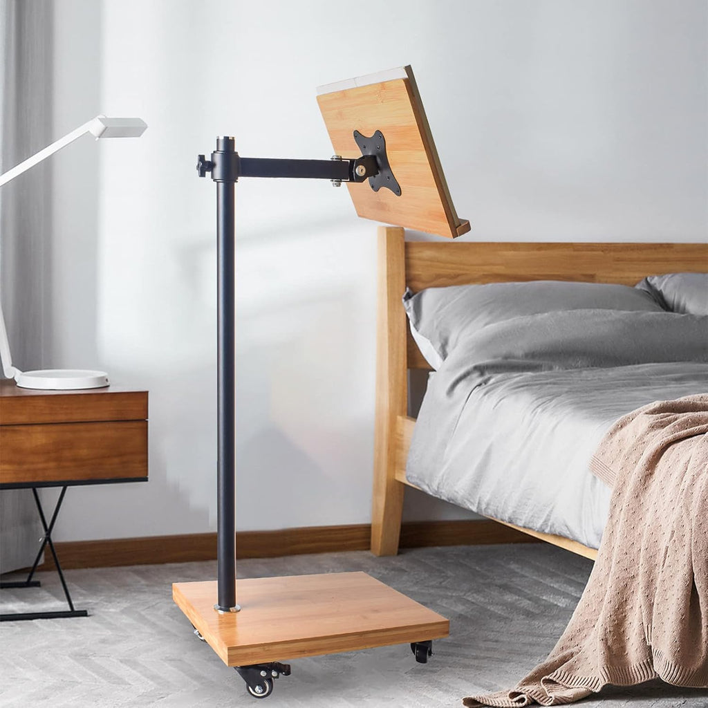 Adjustable Bamboo Floor Book Stand I702