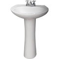 White Pedestal Lavatory F946