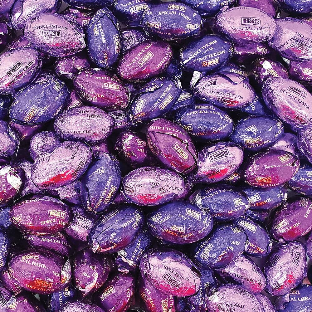 Purple Foil Chocolate Mini Eggs Candy, 2 Pounds R3437