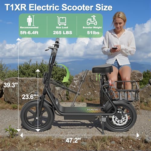 Electric Scooter with Folding Dual Braking Dual Suspension D44761