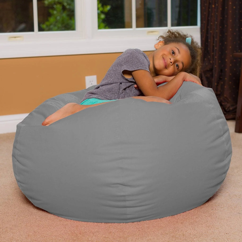 48 inch Extra Large Canvas Bean Bag Chair with Machine Washable Cover N800587
