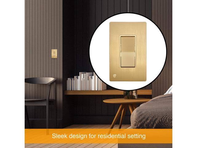 Screwless Decorator Wall Plate Outlet Cover, 1-Gang G12060