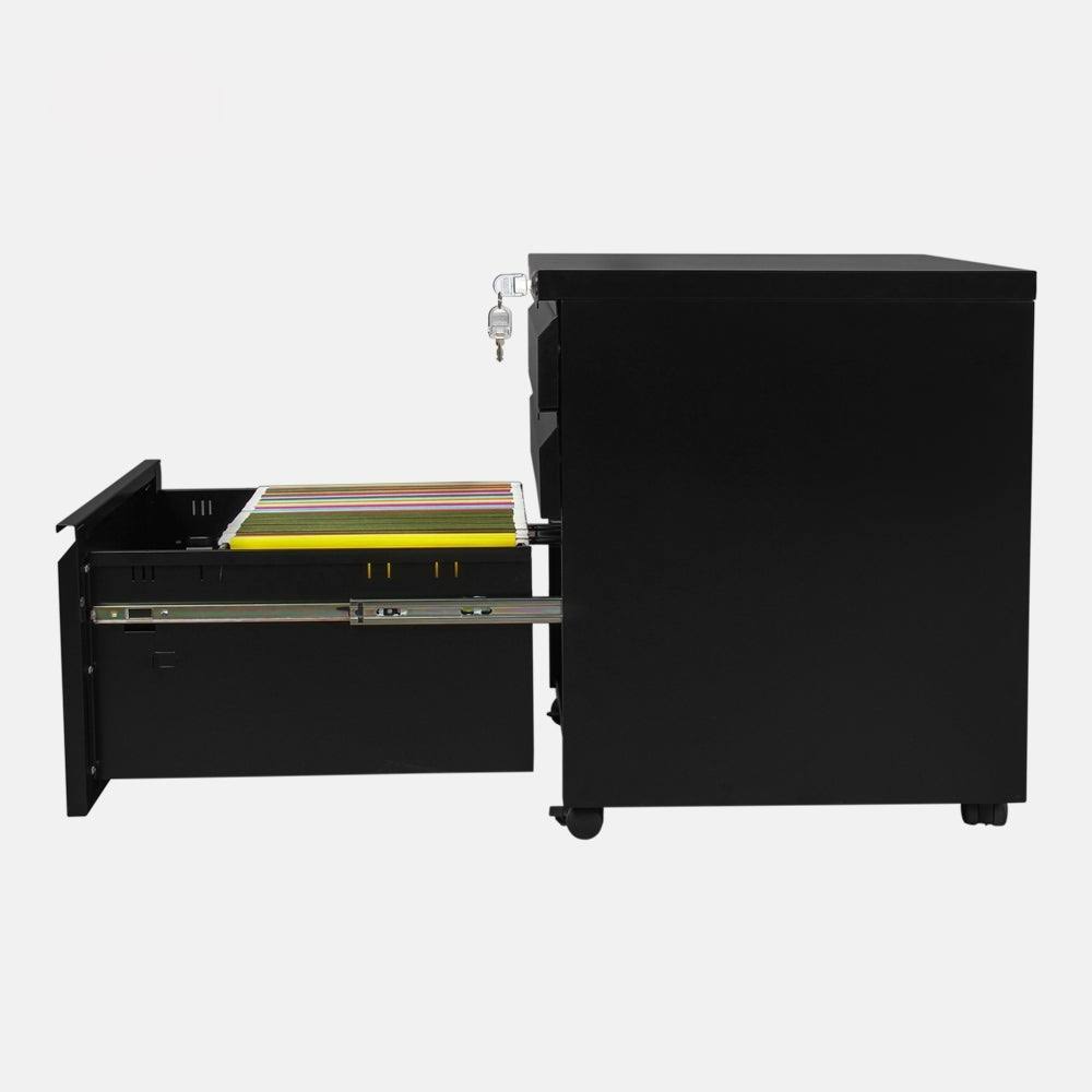White 3-Drawer File Cabinet Storage Cabinet K177352