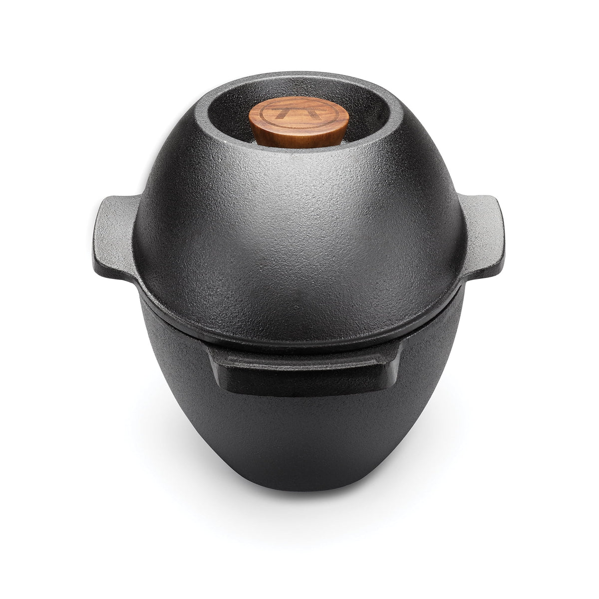 Cast Iron Seafood and Mussel Pot with Lid, 2.5 Quart, Black D437734