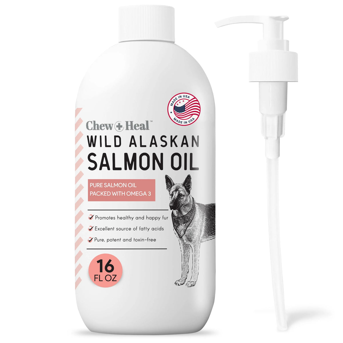 Wild Alaskan Salmon Oil for Dogs 16 oz S948