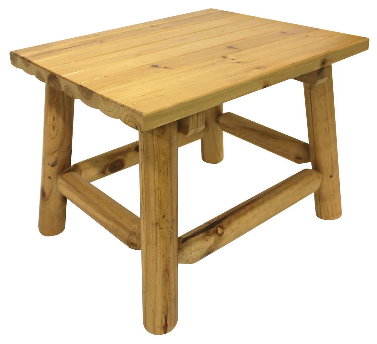 Outdoor Wood End Table Natural V451