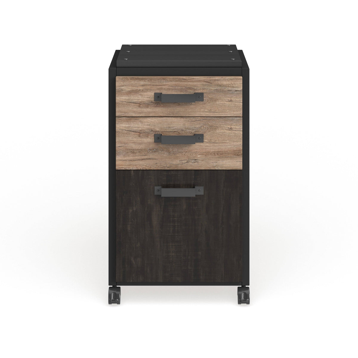 3 Drawer Mobile File Cabinet in Cottage White W952561