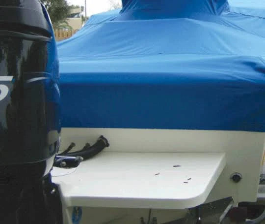 22 x 102 Boat Cover with Fixed T-Tops and Bow Rails B471958