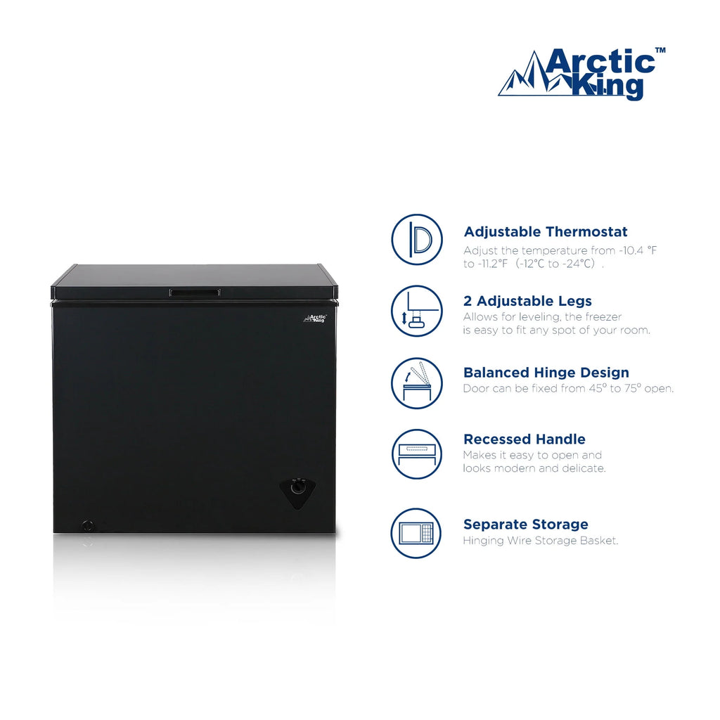 7 Cu ft Black Chest Freezer V38977