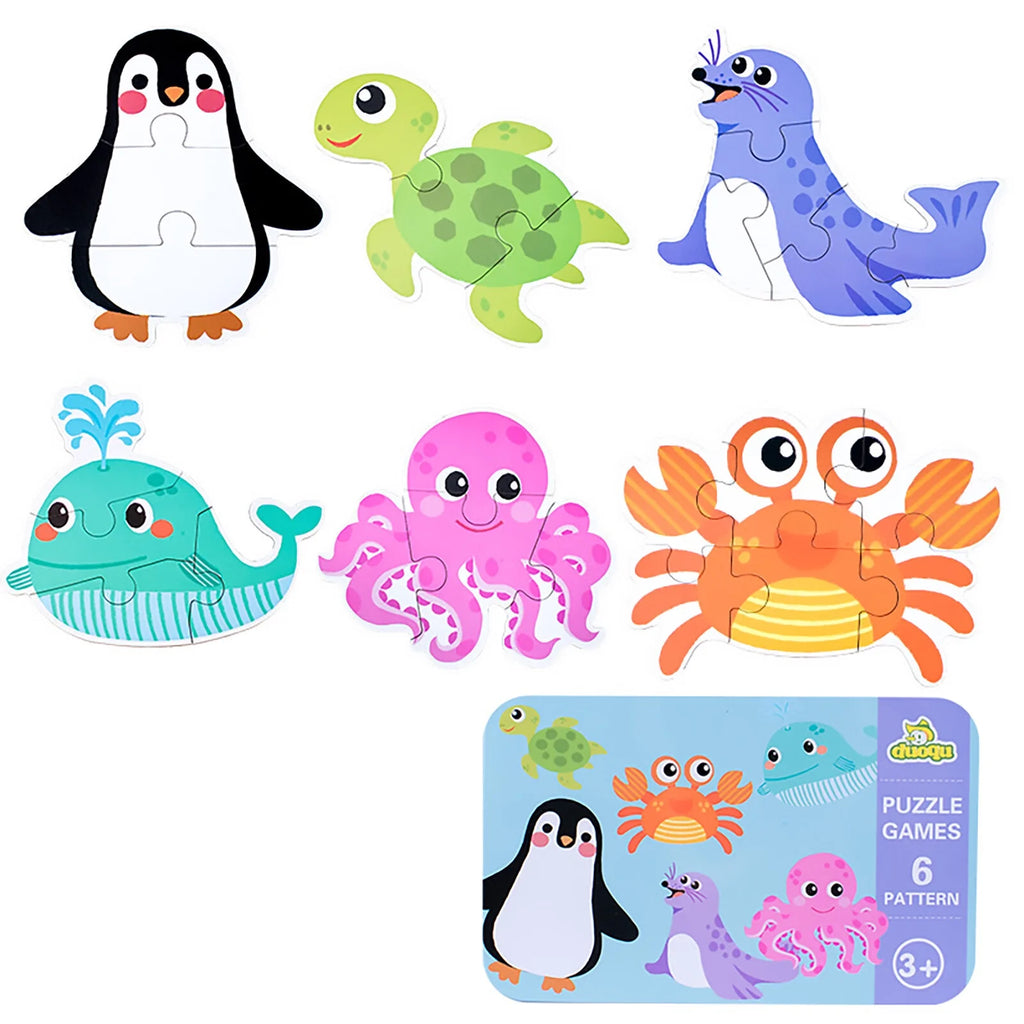 6in1 Wooden Jigsaws Puzzles Book For Toddlers P343142