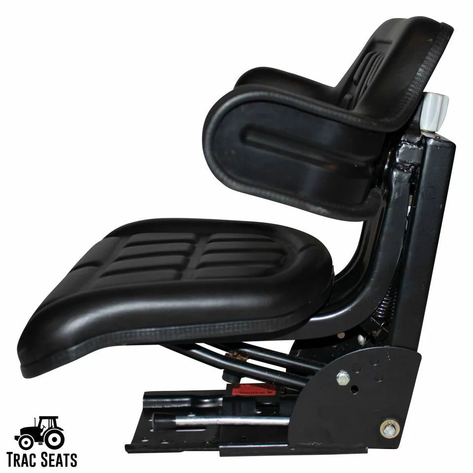 Black Tractor Suspension Seat N4389