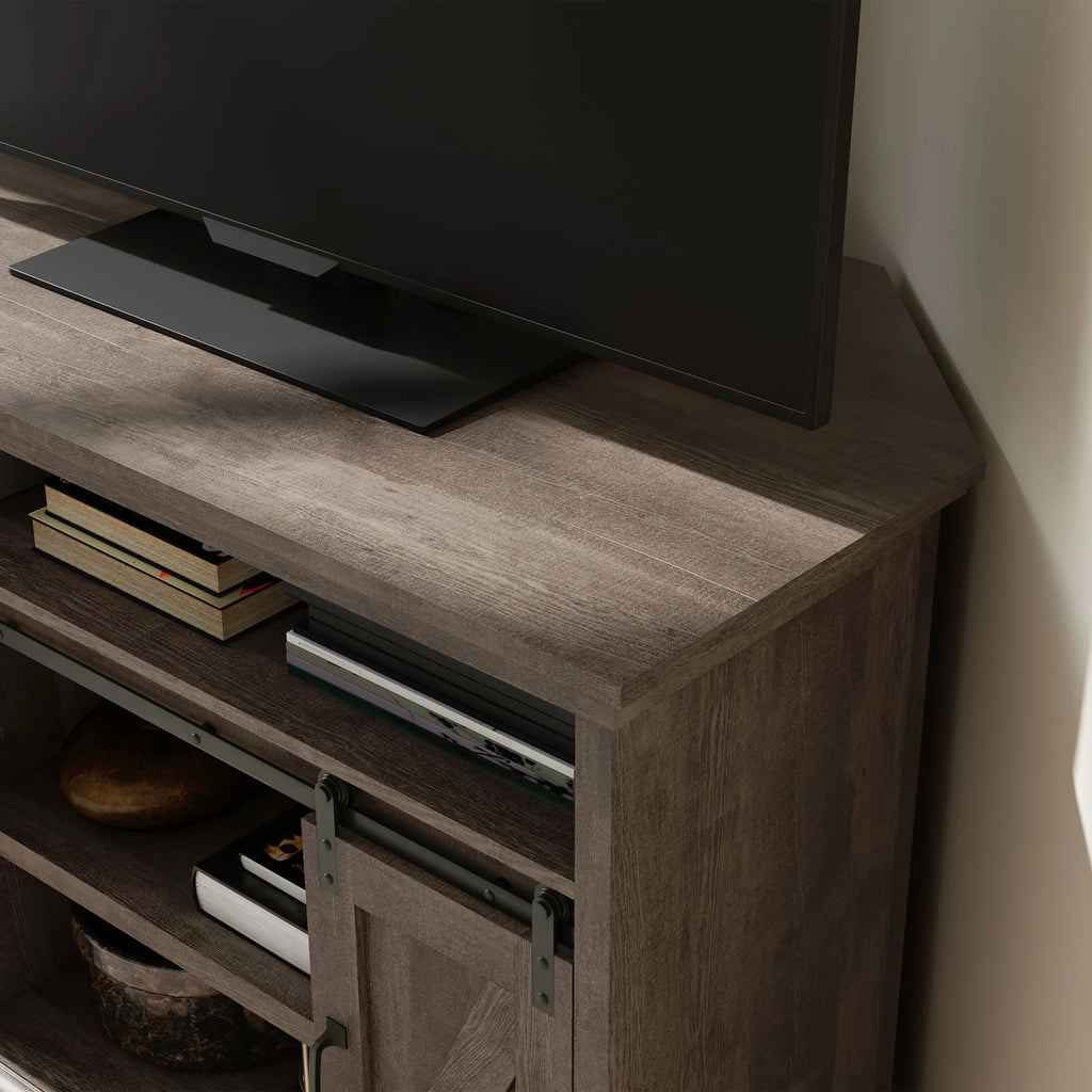 Brown Corner TV Stand V7865